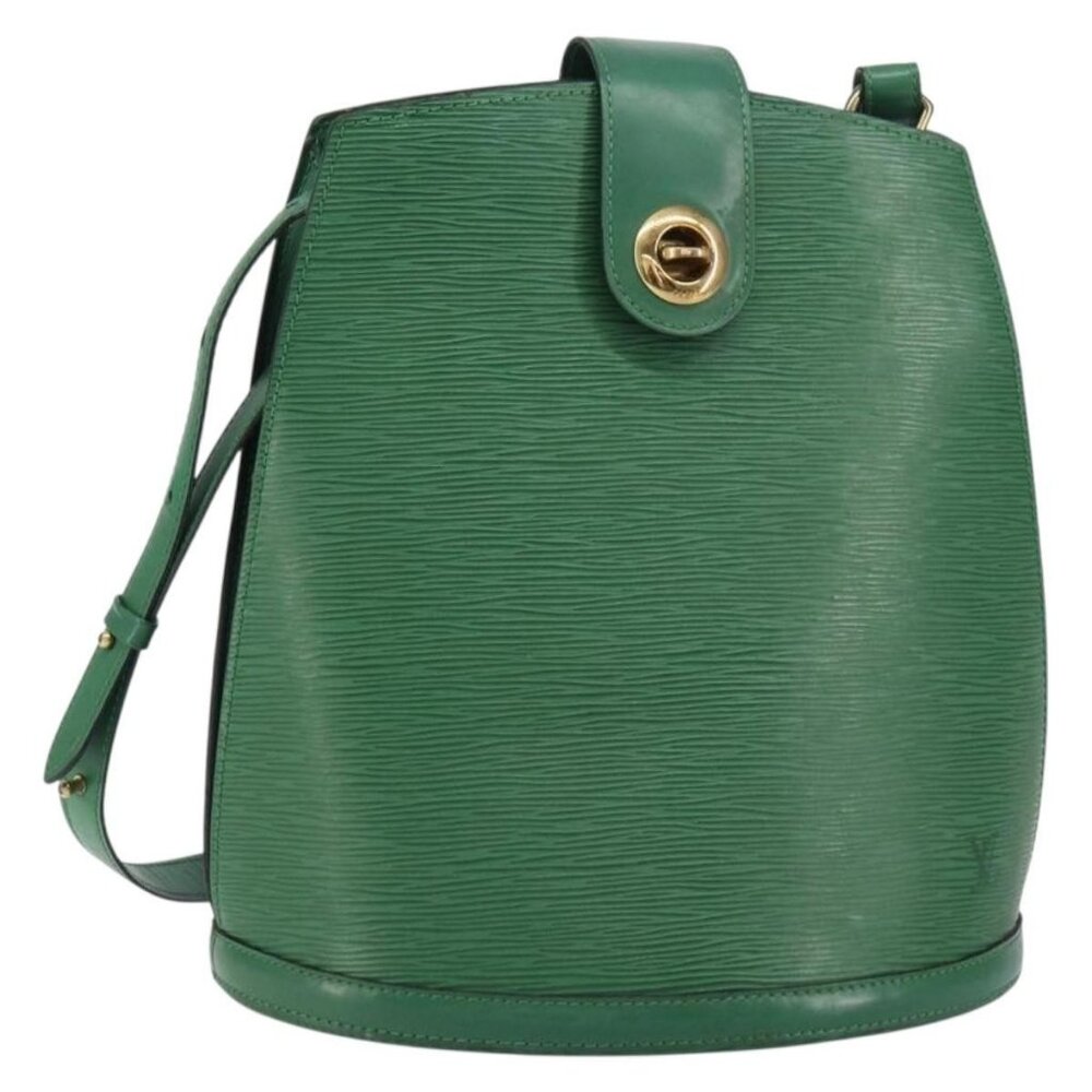 Authentic LOUIS VUITTON Epi Cluny Shoulder Bag Green M52254 LV